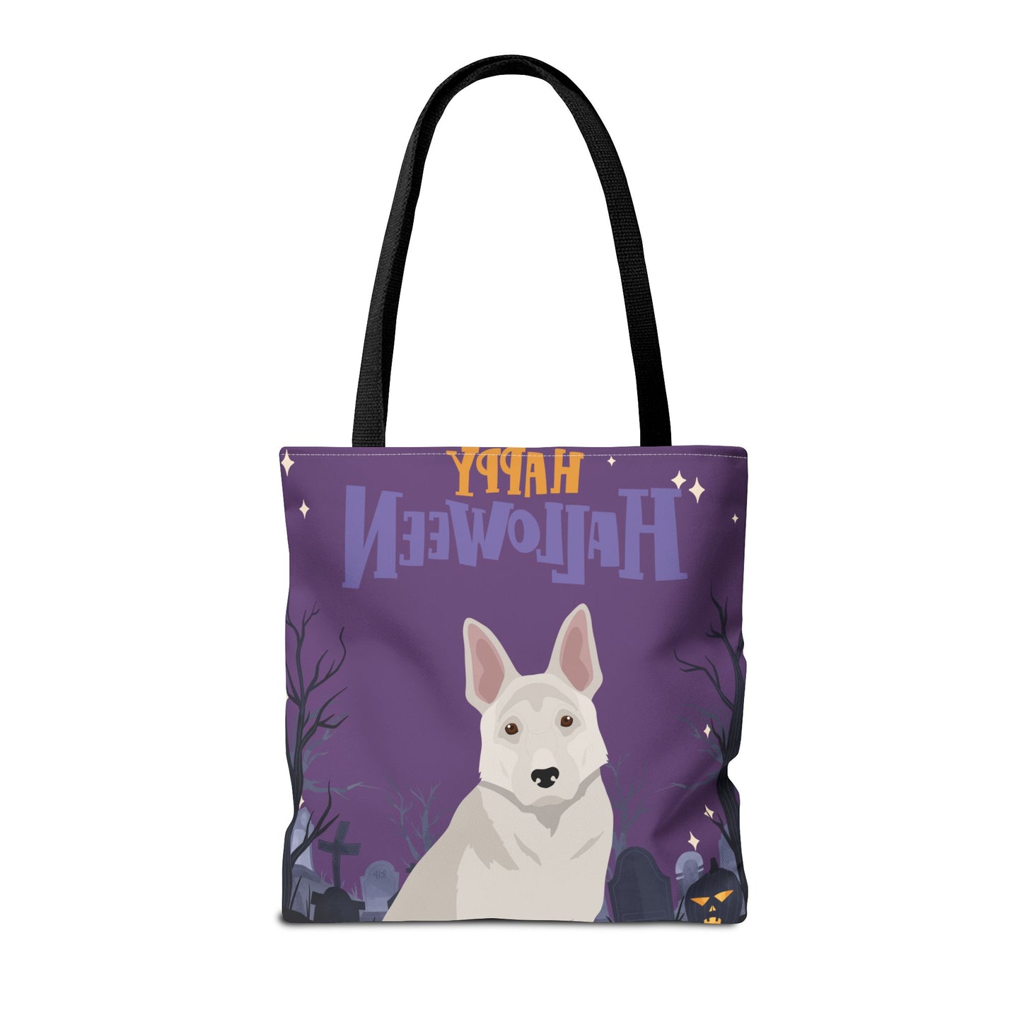 German Shepherd Dog Happy Halloween Tote Bag 16x16