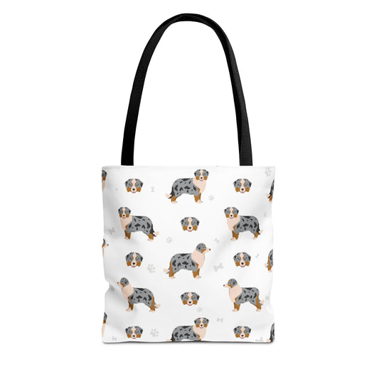 Miniature American Shepherd Dog Tote Bag, Aussie Dog Mom Gift