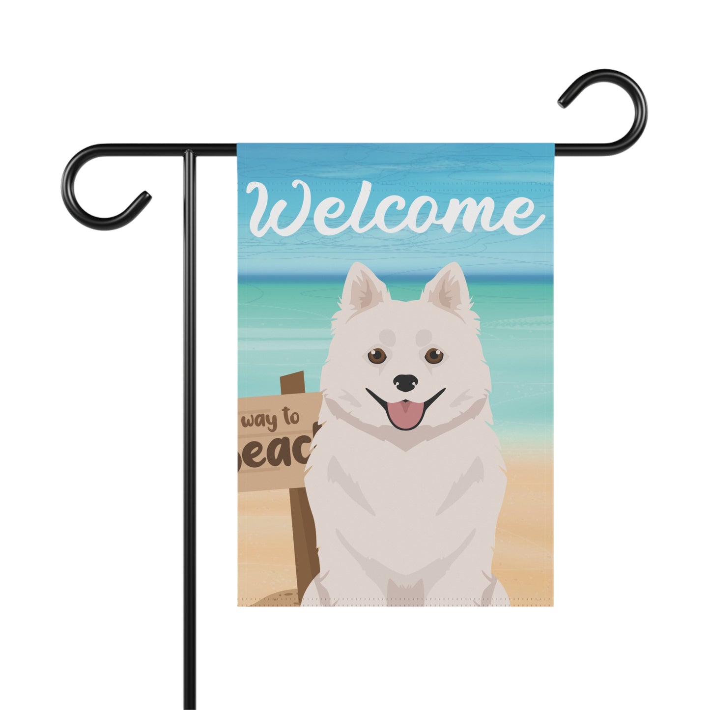 American Eskimo Dog Dog Garden Flag
