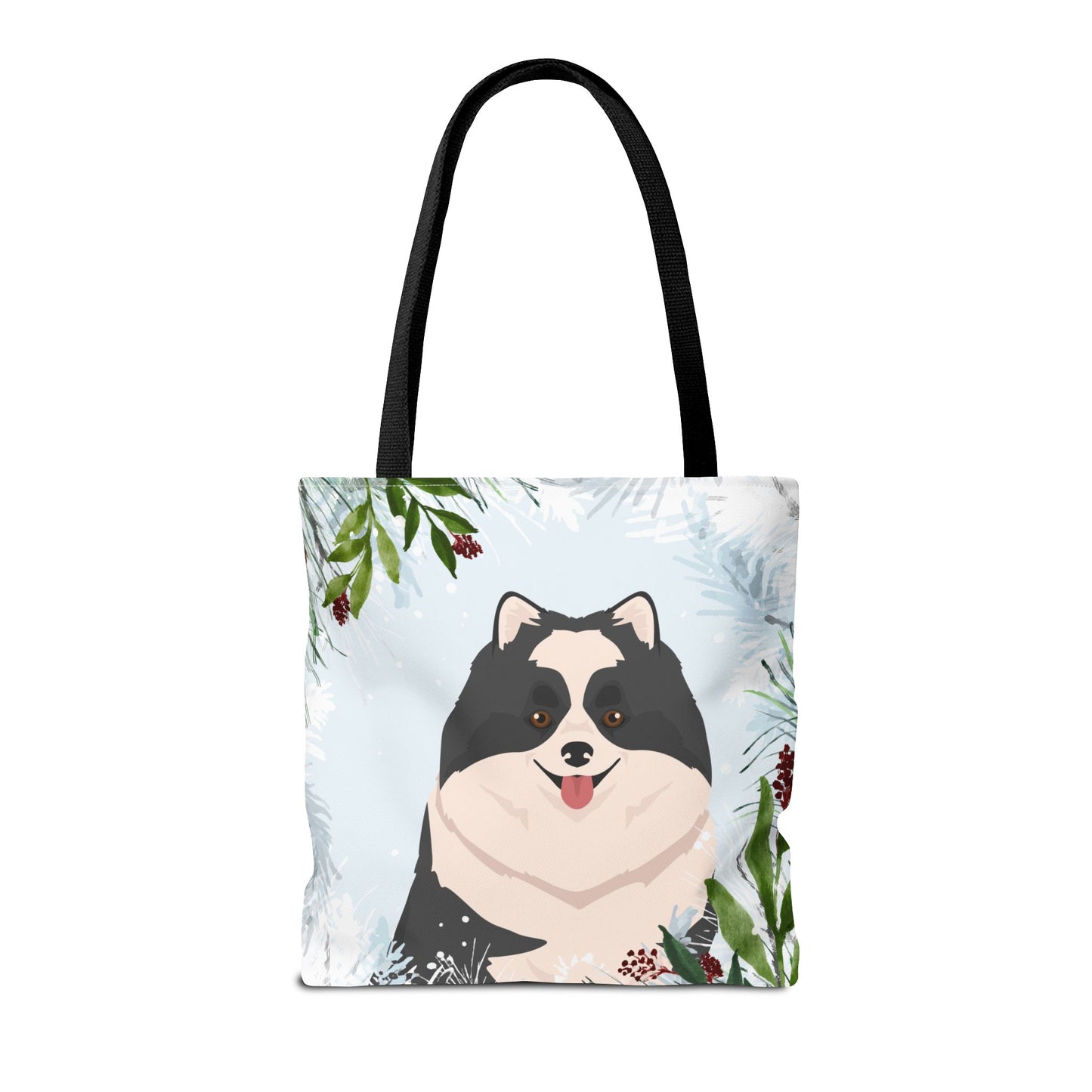 Pomeranian Dog Christmas Holiday Tote Bag 16x16