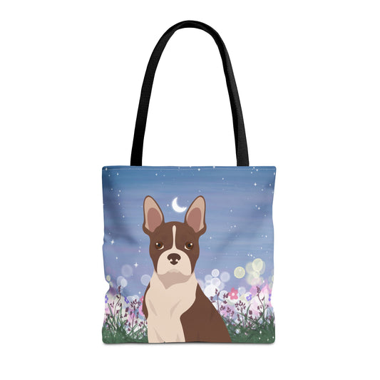 Boston Terrier Dog Tote Bag 16x16