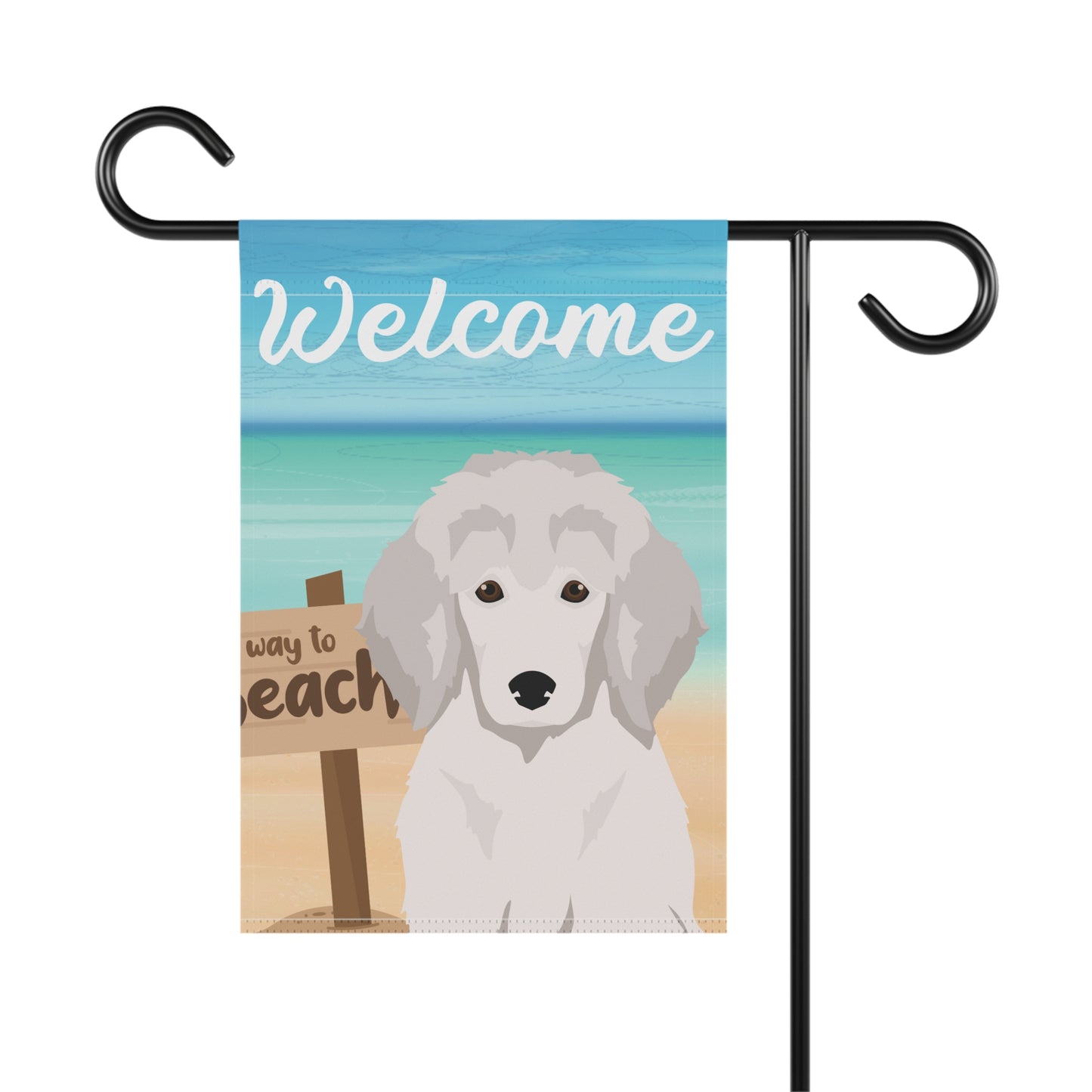 Poodle Dog Garden Flag