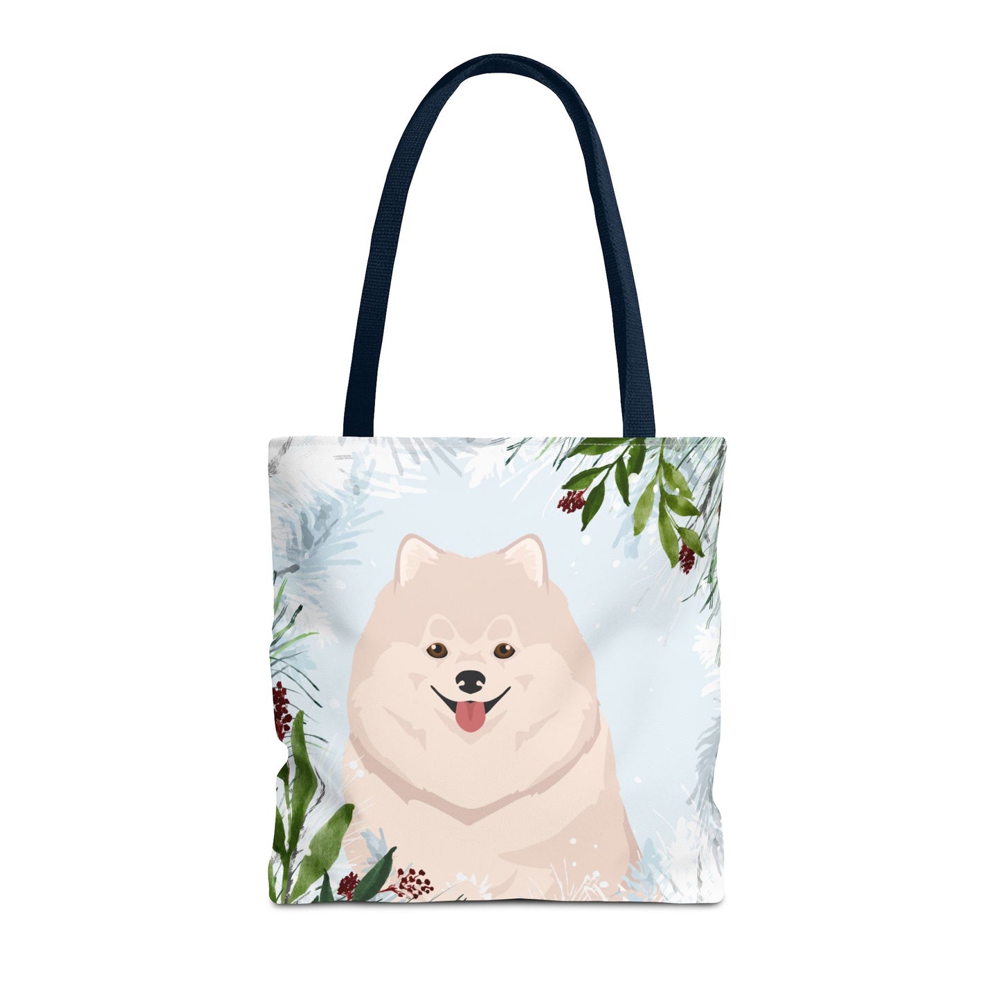 Pomeranian Dog Christmas Holiday Tote Bag 16x16
