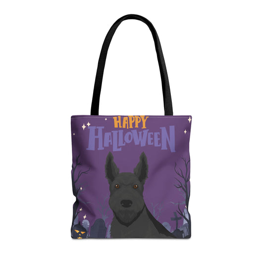 Scottish Terrier Dog Happy Halloween Tote Bag 16x16