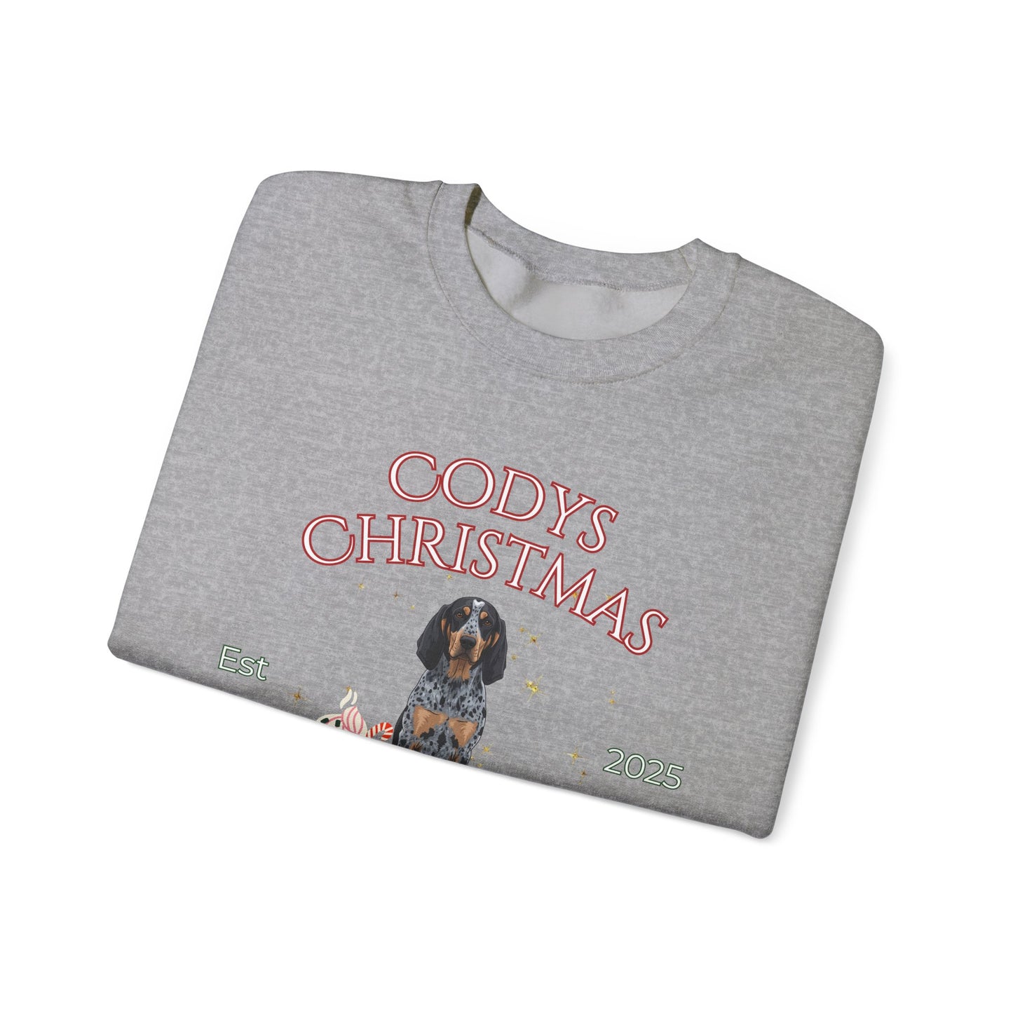 Bluetick Coonhound Dog Christmas Social Club Unisex Heavy Blend Crewneck Sweatshirt Custom Name