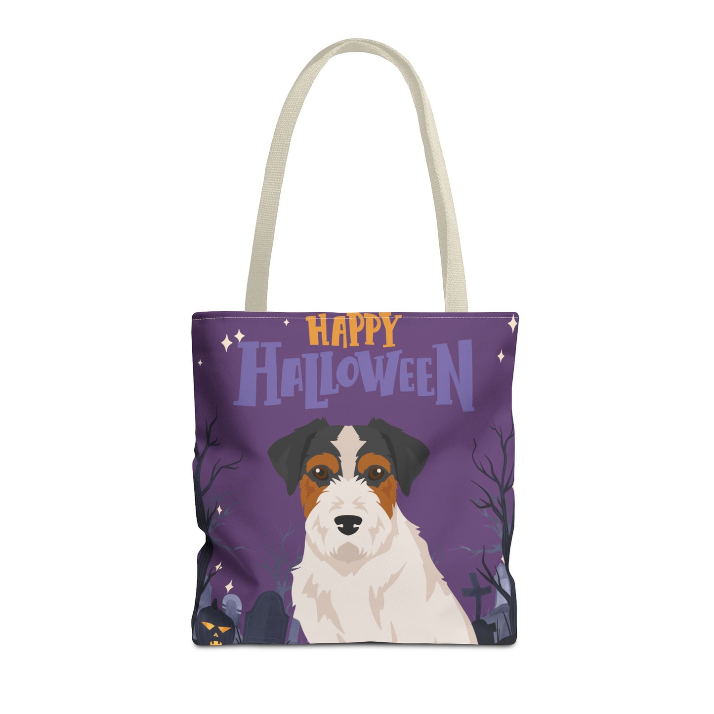 Jack Russell Terrier Dog Happy Halloween Tote Bag 16x16