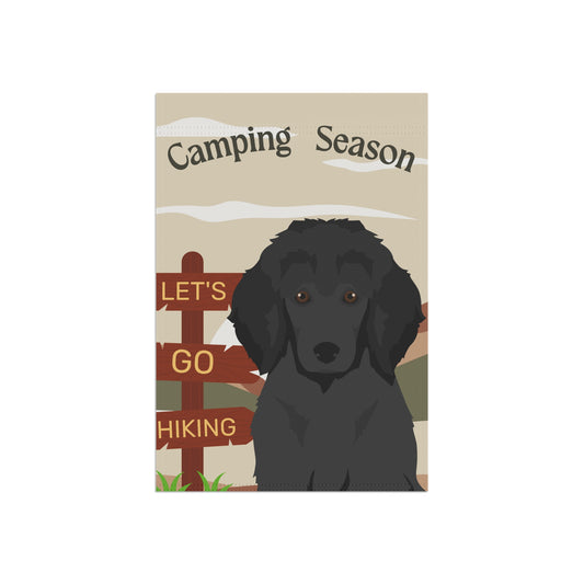 Poodle Dog Camping Garden Flag