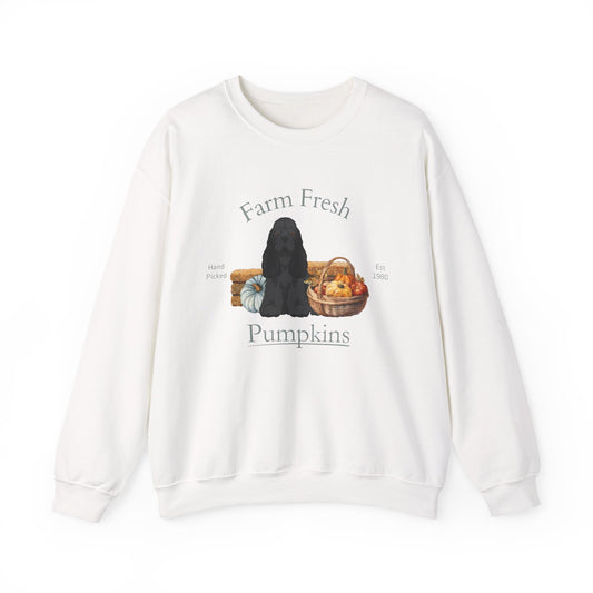 Cocker Spaniel Dog Fall Farm Fresh Unisex Heavy Blend Crewneck Sweatshirt