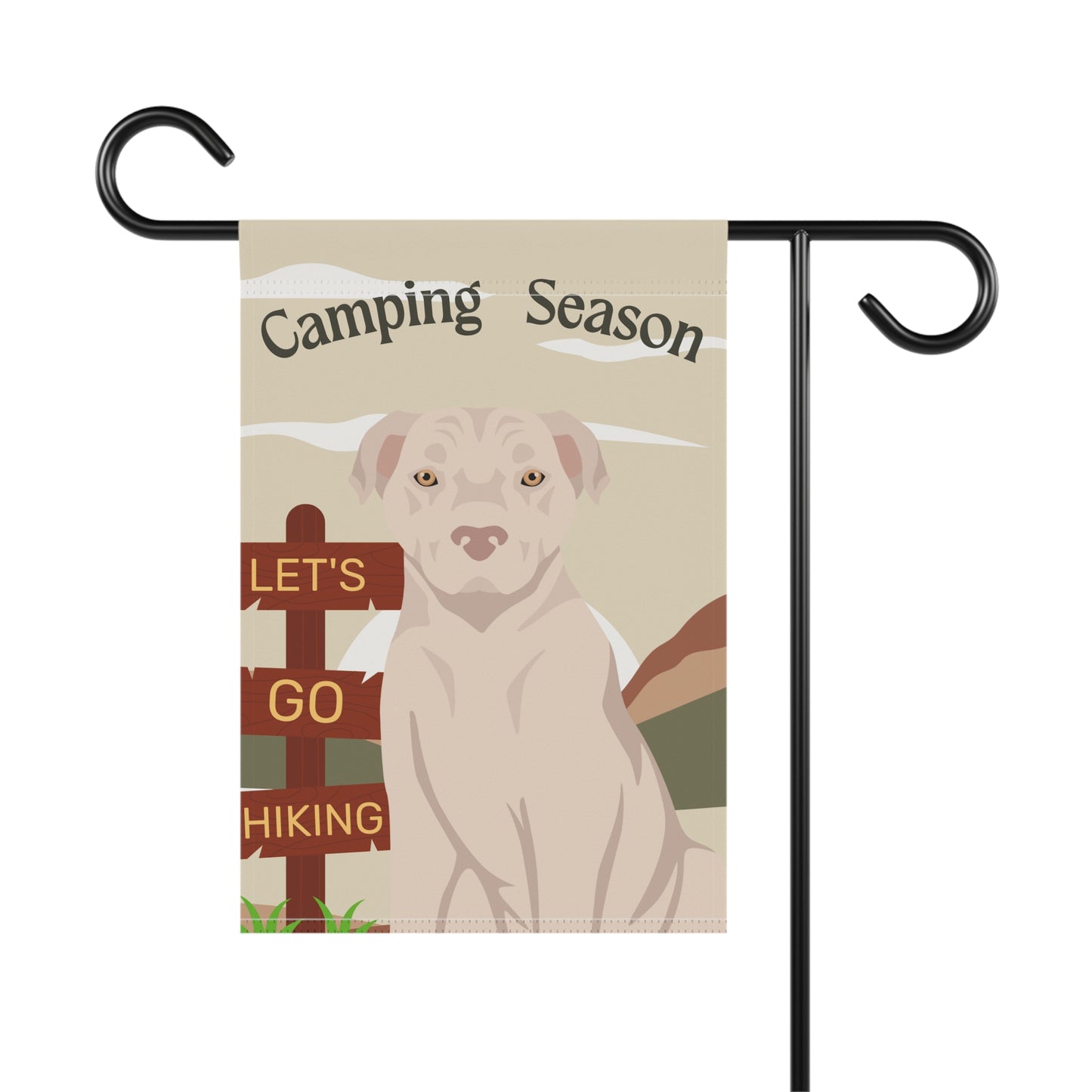 American Staffordshire Terrier Dog Camping Garden Flag