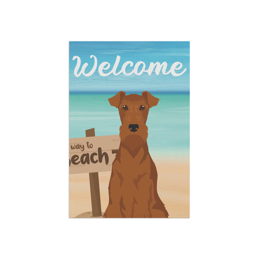 Irish Terrier Dog Garden Flag