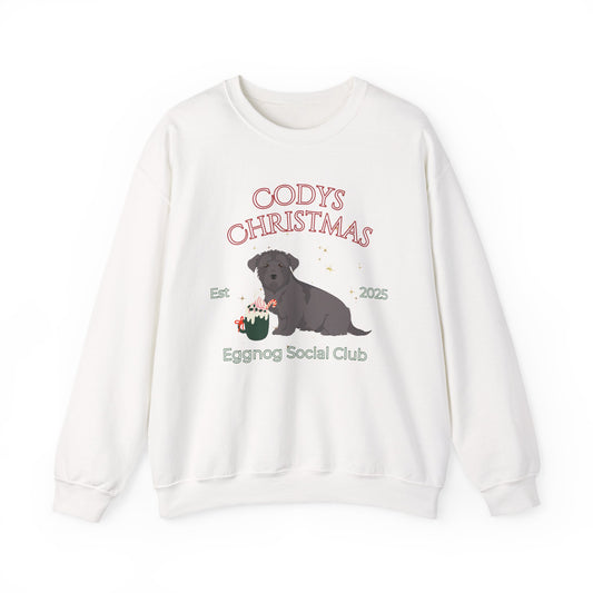 Glen Of Imaal Terrier Dog Christmas Social Club Unisex Heavy Blend Crewneck Sweatshirt Custom Name