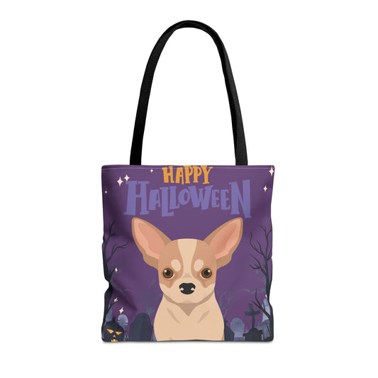 Chihuahua Dog Happy Halloween Tote Bag 16x16