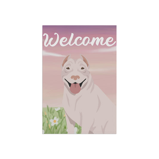 Pit Bull Dog Welcome Garden Flag