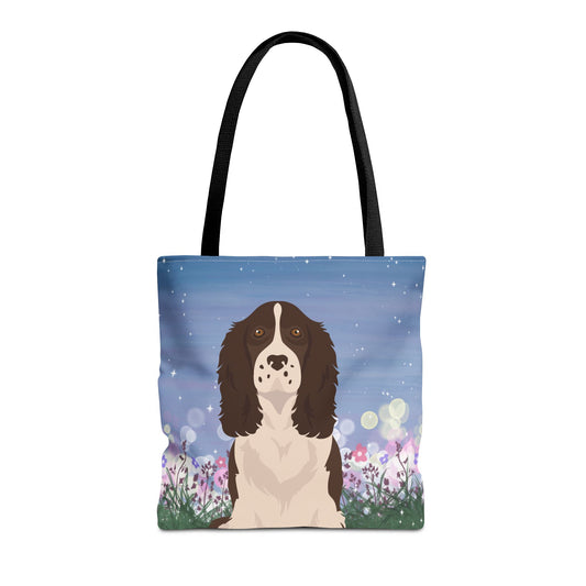 Springer Speniel Dog Tote Bag 16x16