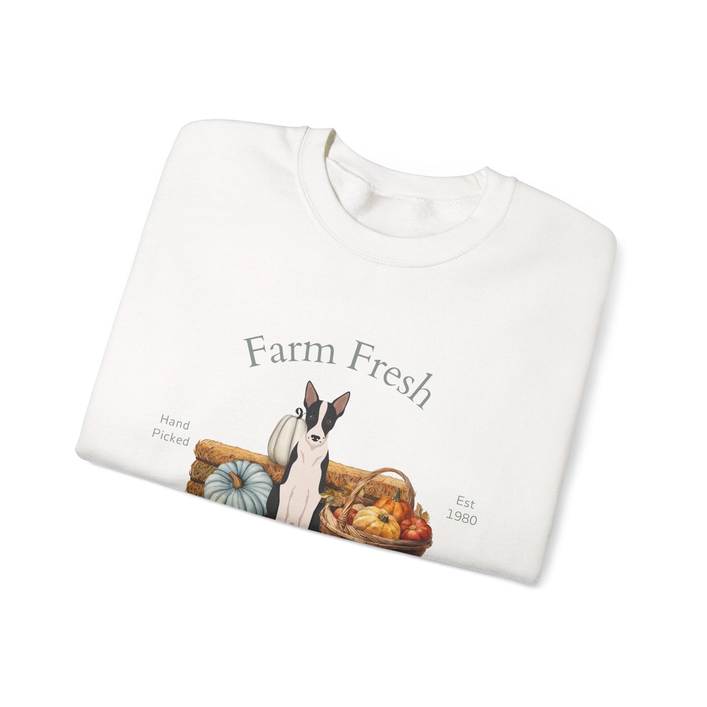 Border Collie Dog Fall Farm Fresh Unisex Heavy Blend Crewneck Sweatshirt