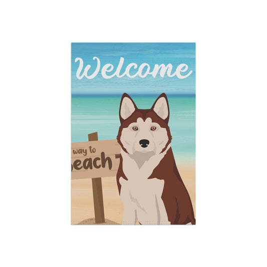 Alaskan Husky Dog Garden Flag