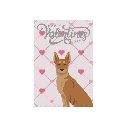 Carolina Dog Valentines Day Garden Flag