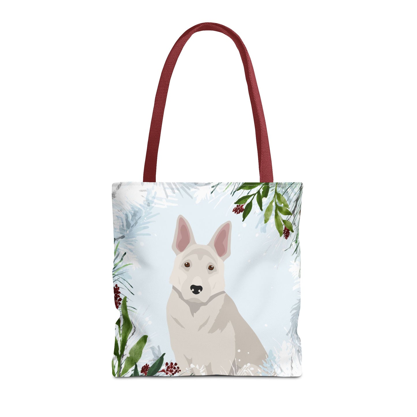 German Shepherd Dog Christmas Holiday Tote Bag 16x16