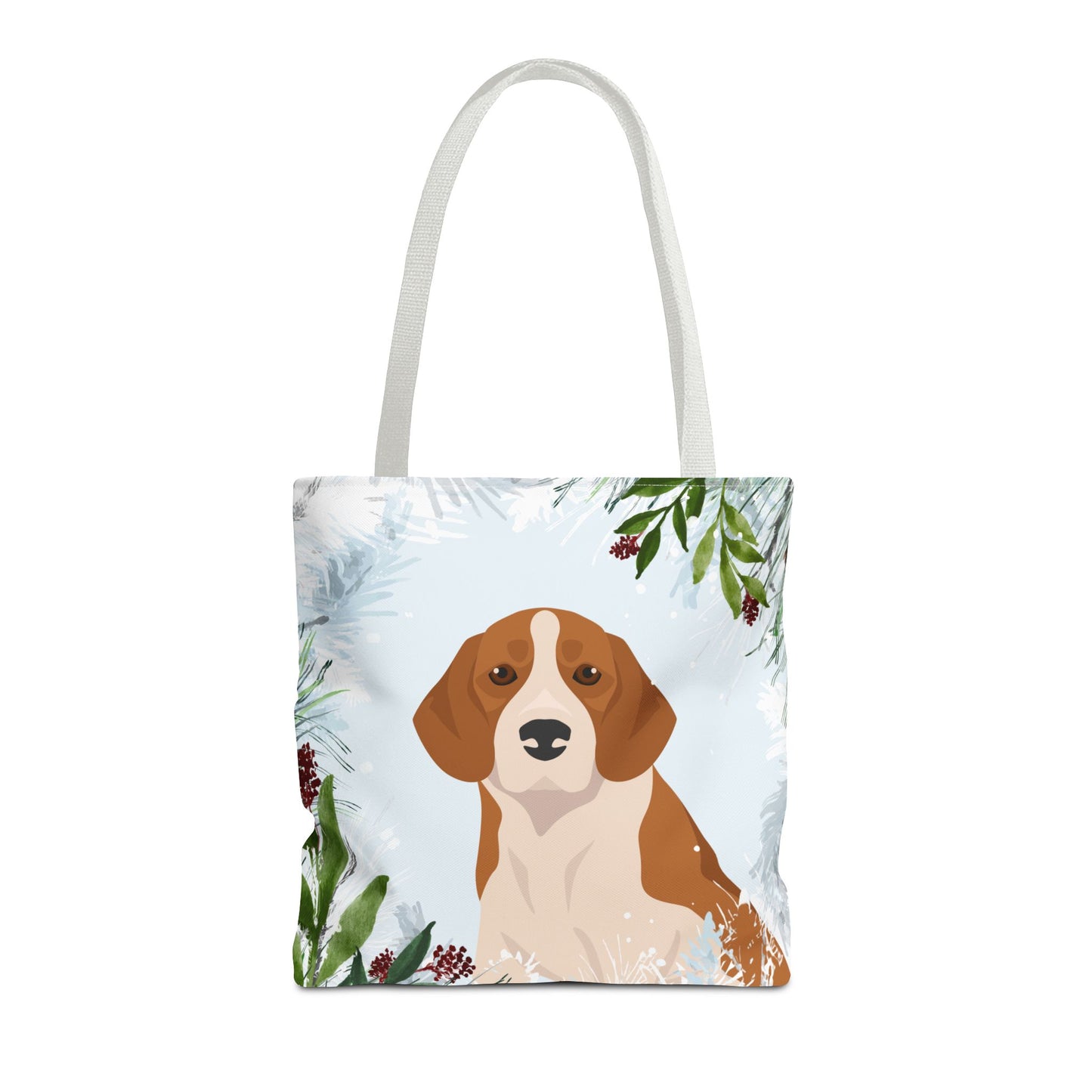 Beagle Dog Christmas Holiday Tote Bag 16x16
