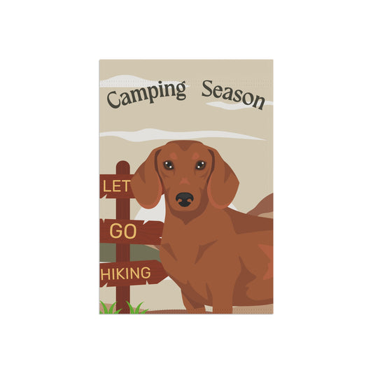 Dachshund Dog Camping Garden Flag