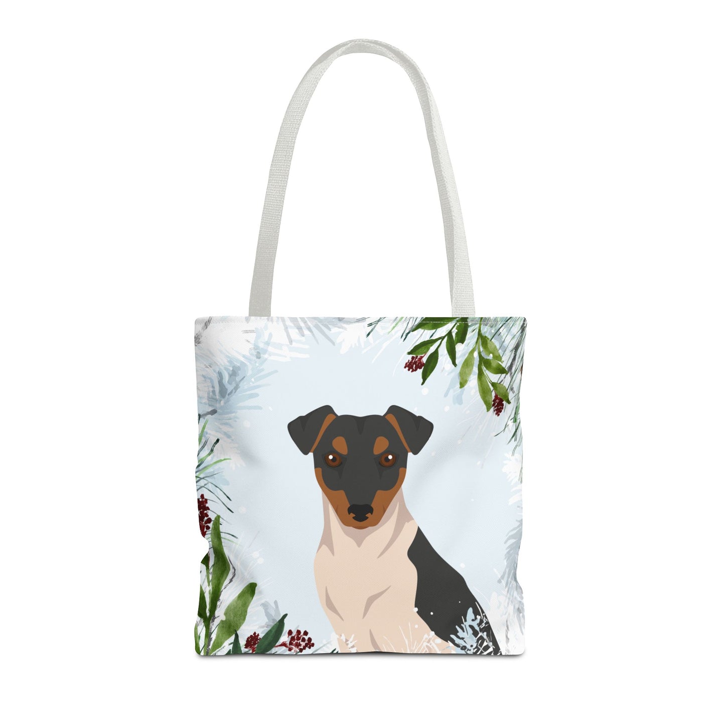 Brazillian Terrier Dog Christmas Holiday Tote Bag 16x16