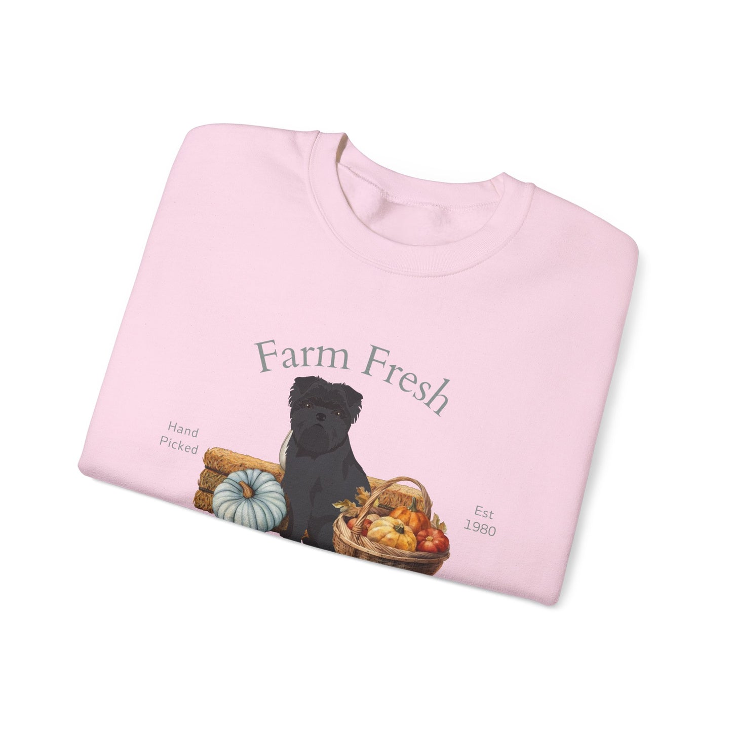 Affenpinscher Dog Fall Farm Fresh Unisex Heavy Blend Crewneck Sweatshirt
