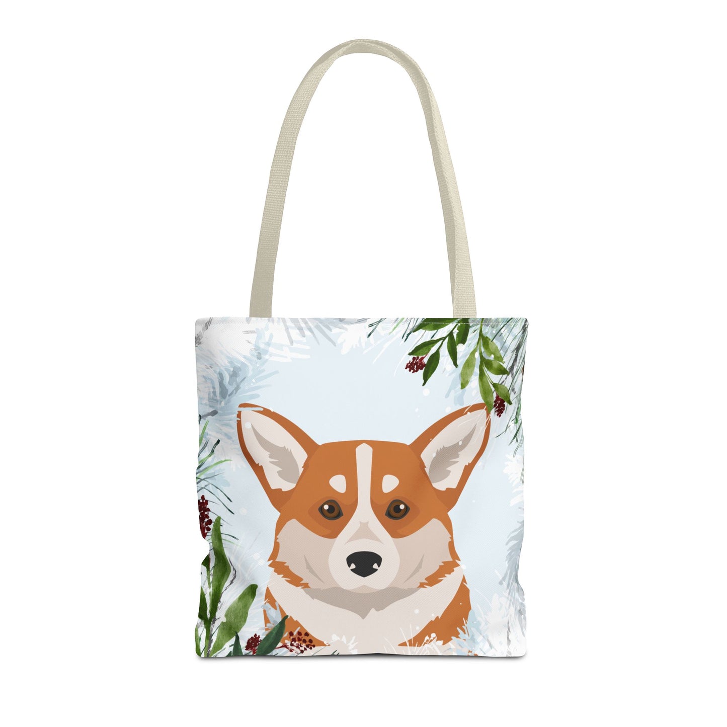 Pembroke Welsh Corgi Dog Christmas Holiday Tote Bag 16x16