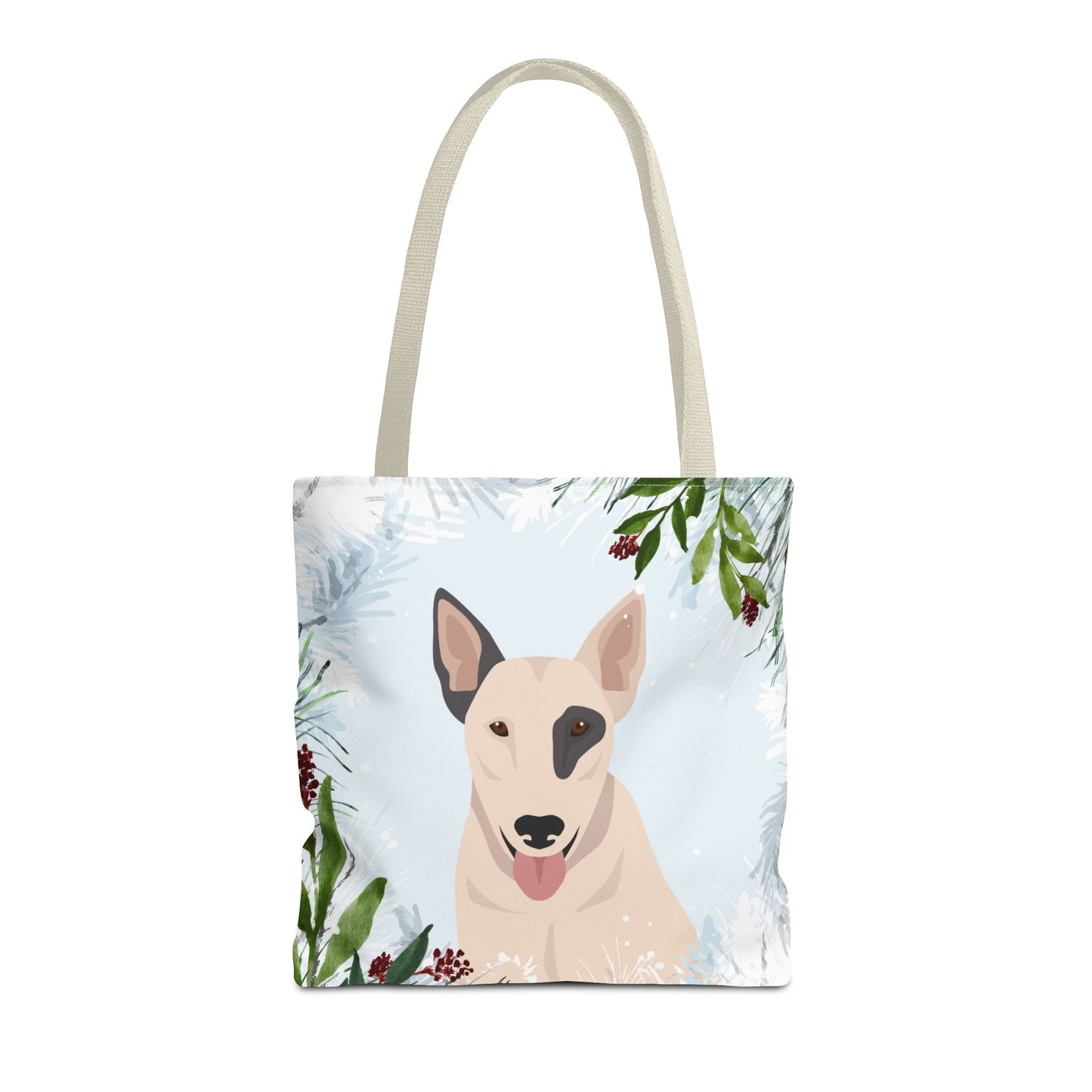 Bull Terrier Dog Christmas Holiday Tote Bag 16x16