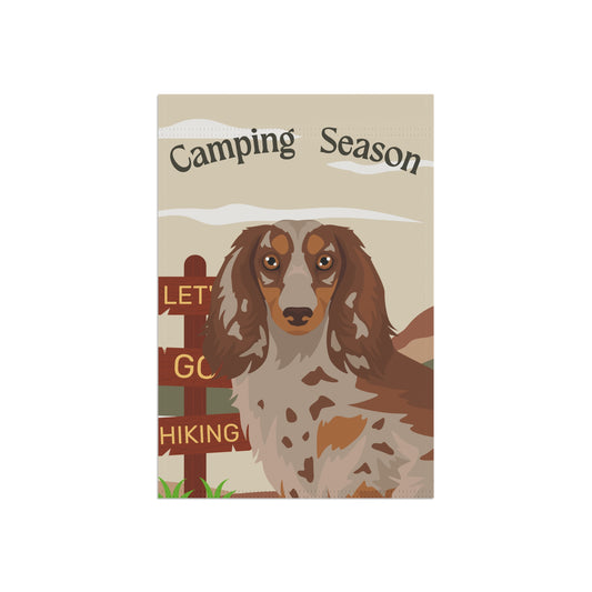 Dachshund Dog Camping Garden Flag