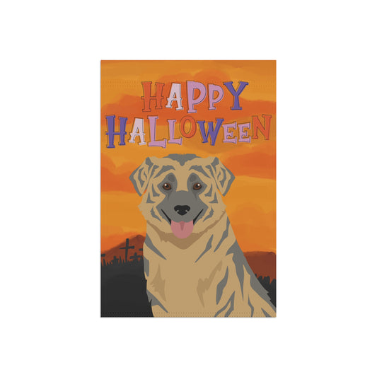 Aidi Dog Halloween Garden Flag