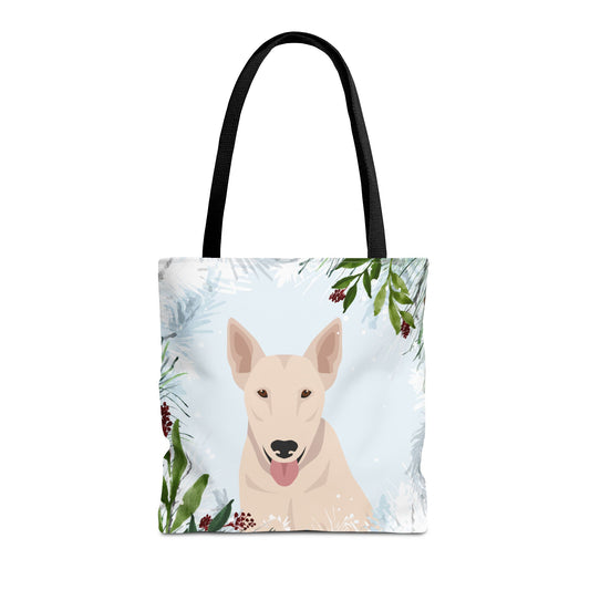 Bull Terrier Dog Christmas Holiday Tote Bag 16x16