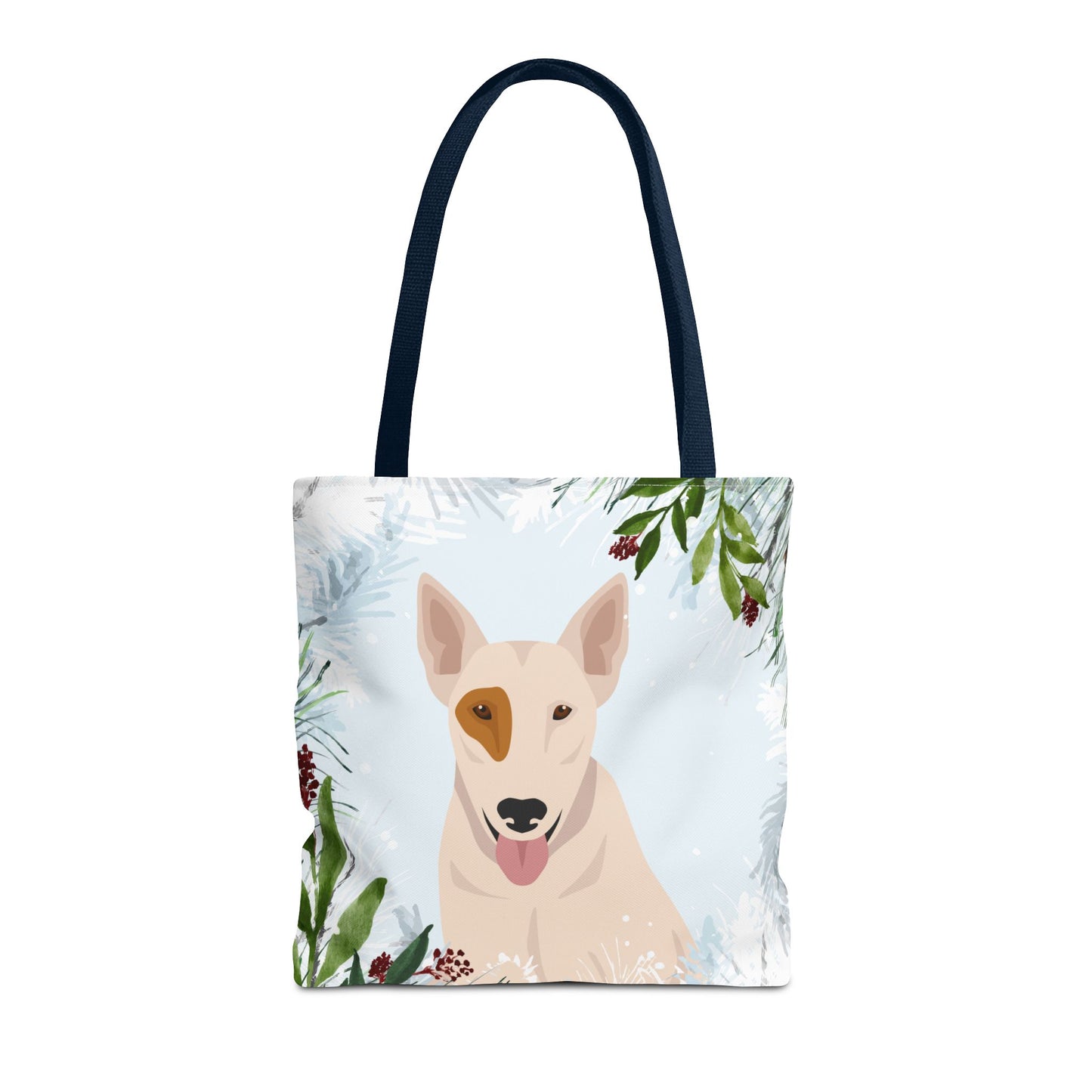 Bull Terrier Dog Christmas Holiday Tote Bag 16x16