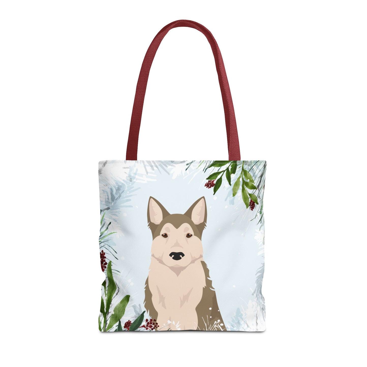West Siberian Laika Dog Christmas Holiday Tote Bag 16x16