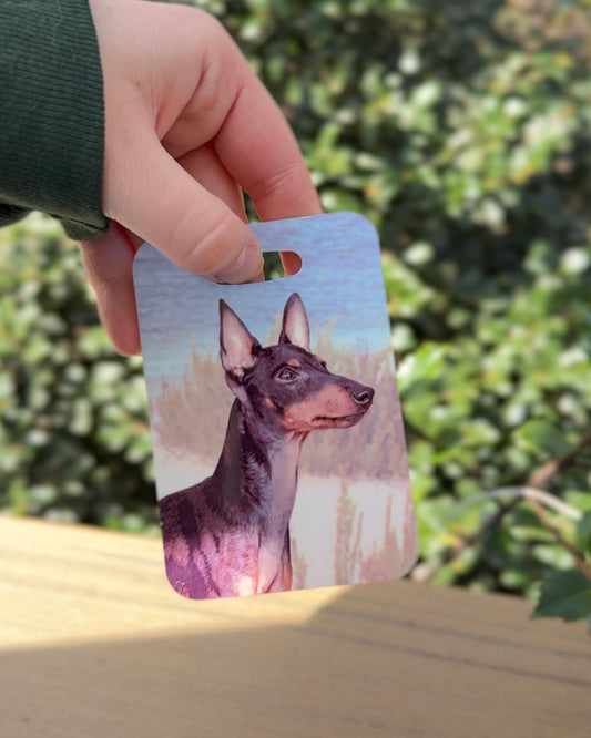 Manchester Terrier Dog Luggage Tag