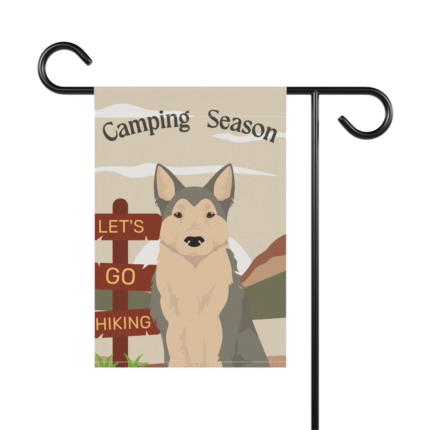 West Siberian Laika Dog Camping Garden Flag
