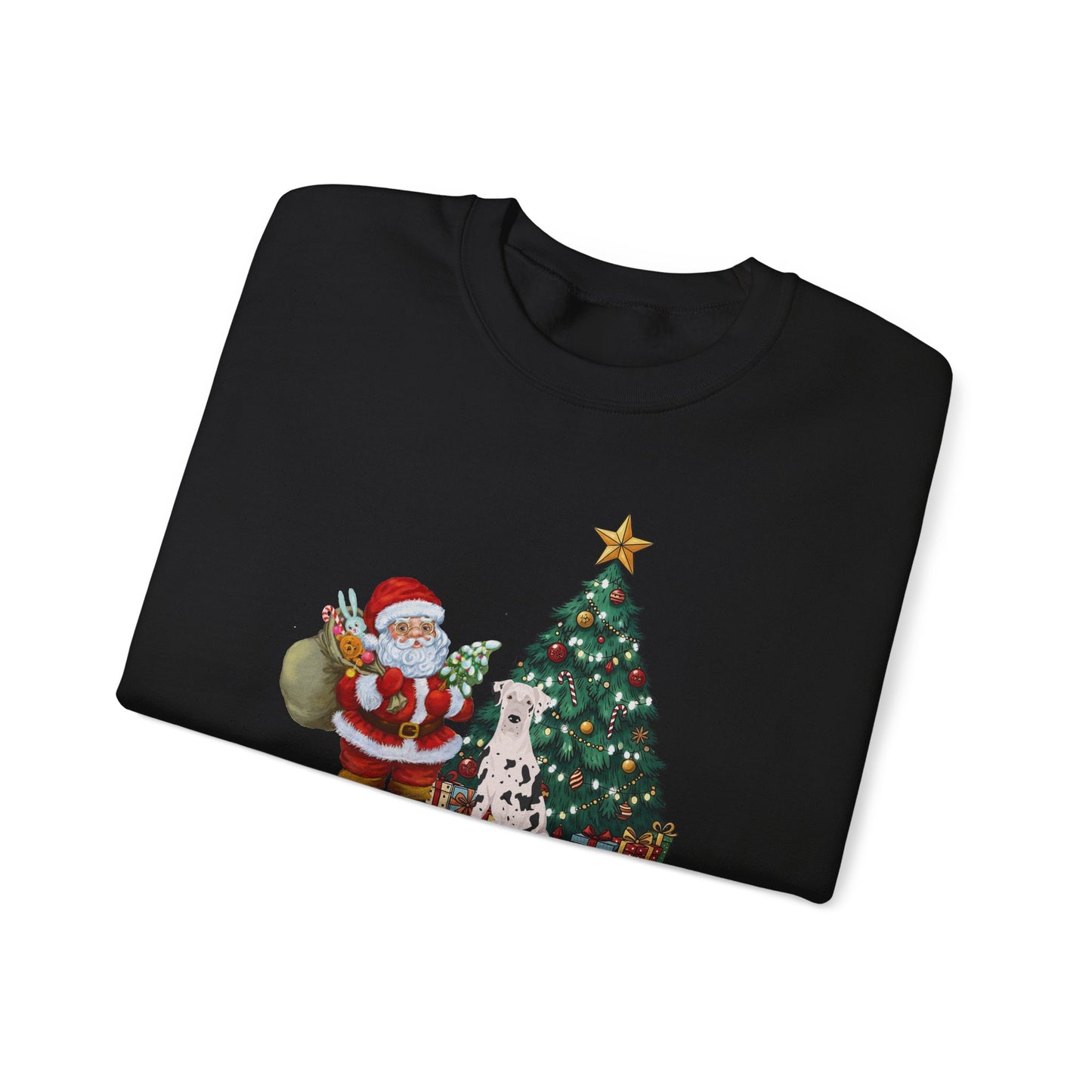 Great Dane Dog Santa's Little Helper Unisex Heavy Blend Crewneck Sweatshirt