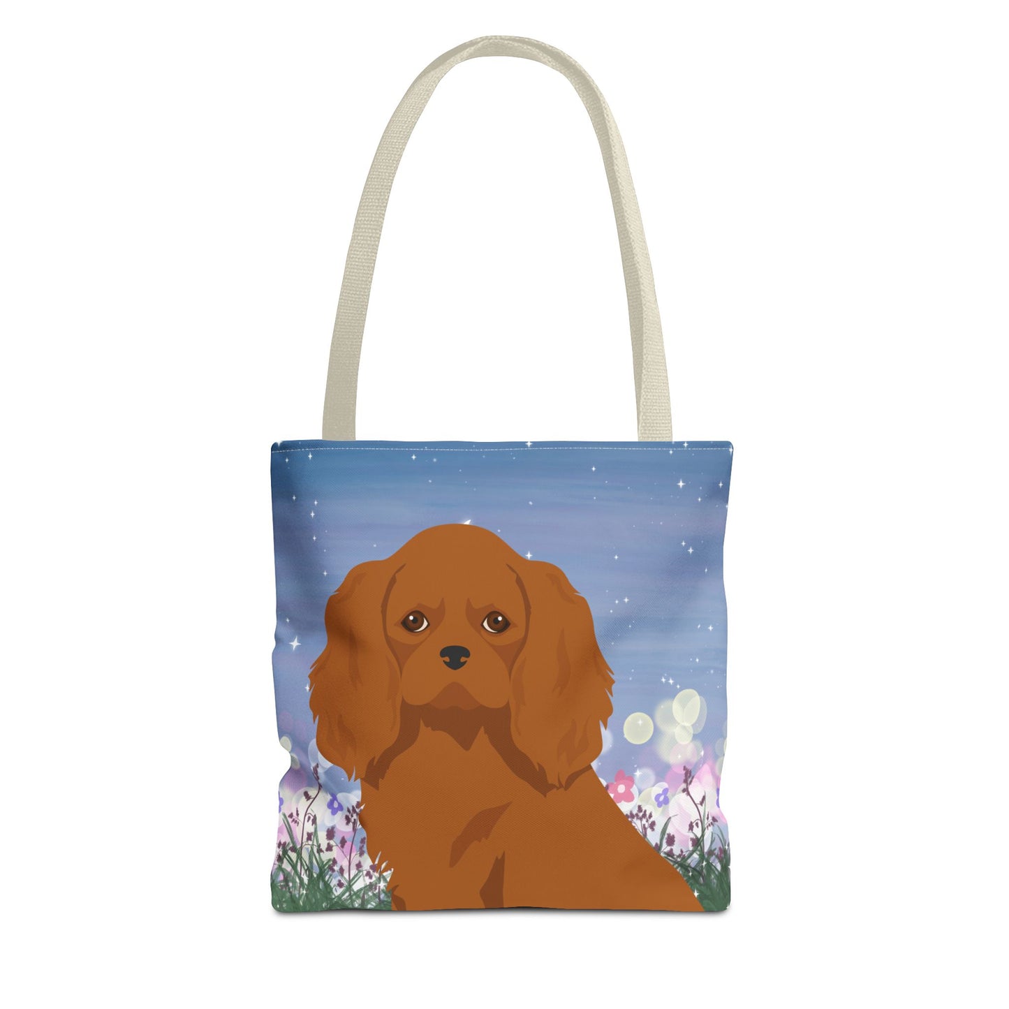 Cavalier King Charles Spaniel Dog Tote Bag 13x13