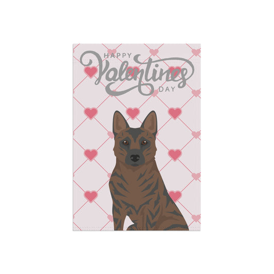Kai Ken Dog Valentines Day Garden Flag