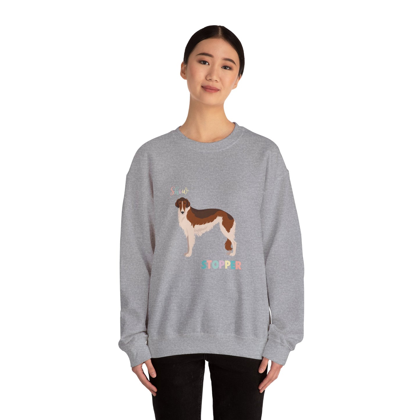 Borzoi Dog Unisex Heavy Blend Crewneck Sweatshirt