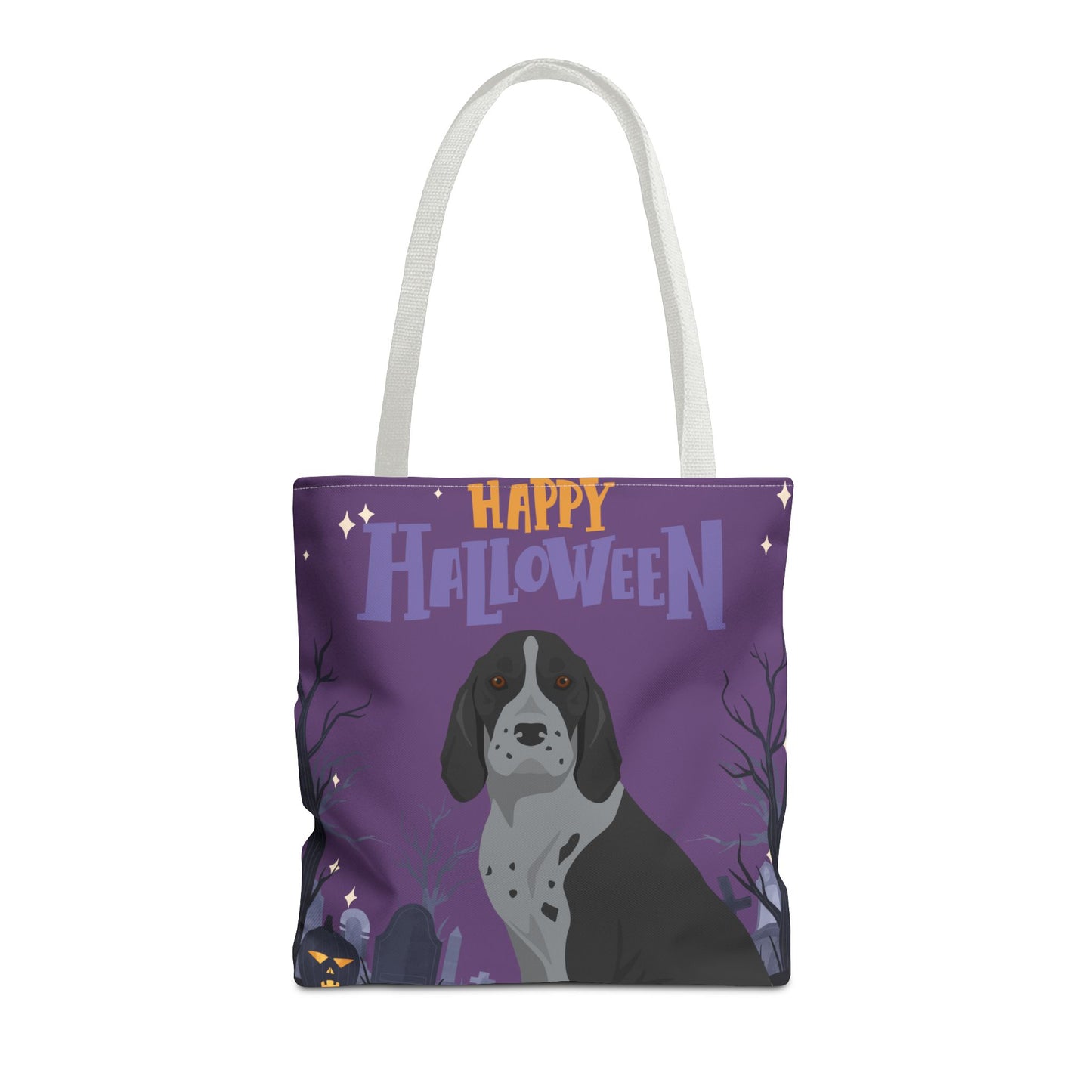 American English Coonhound Dog Happy Halloween Tote Bag 16x16