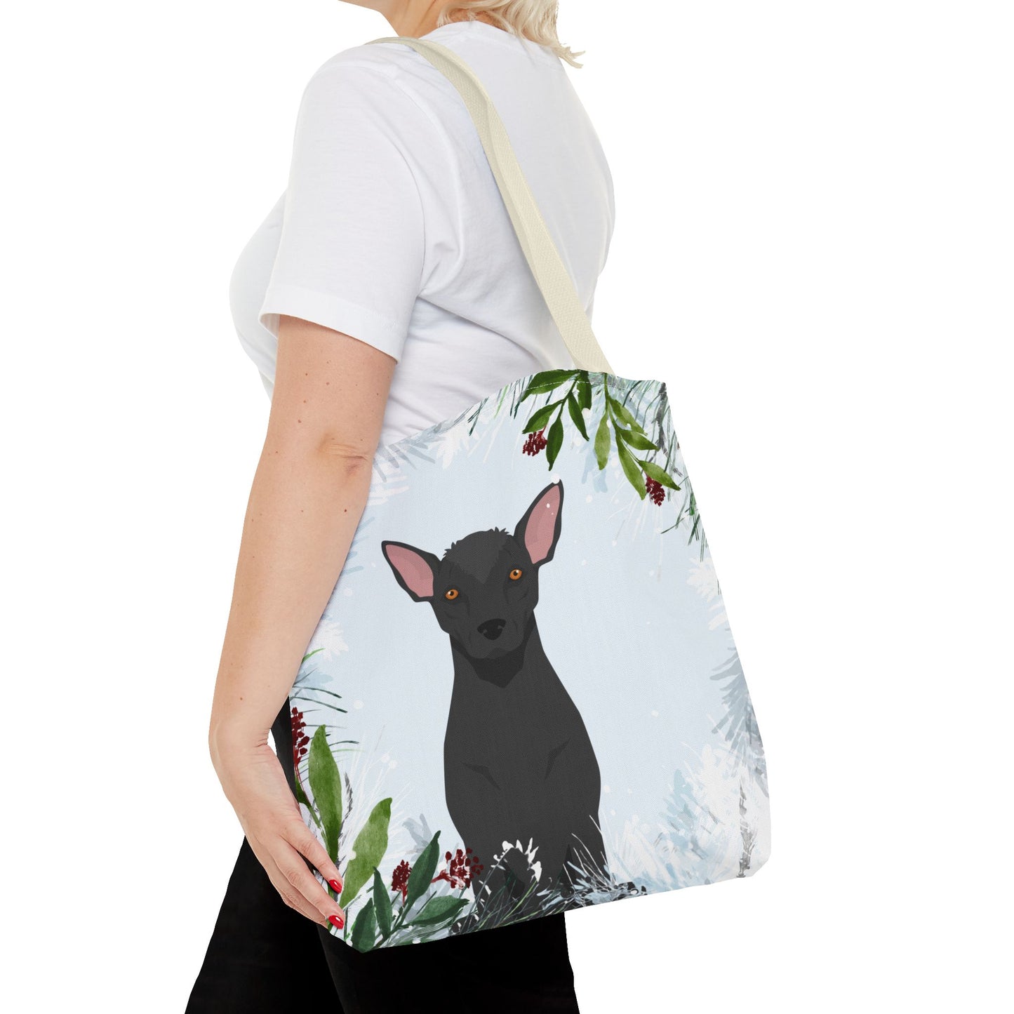 Xoloitzcuintli Dog Christmas Holiday Tote Bag 16x16