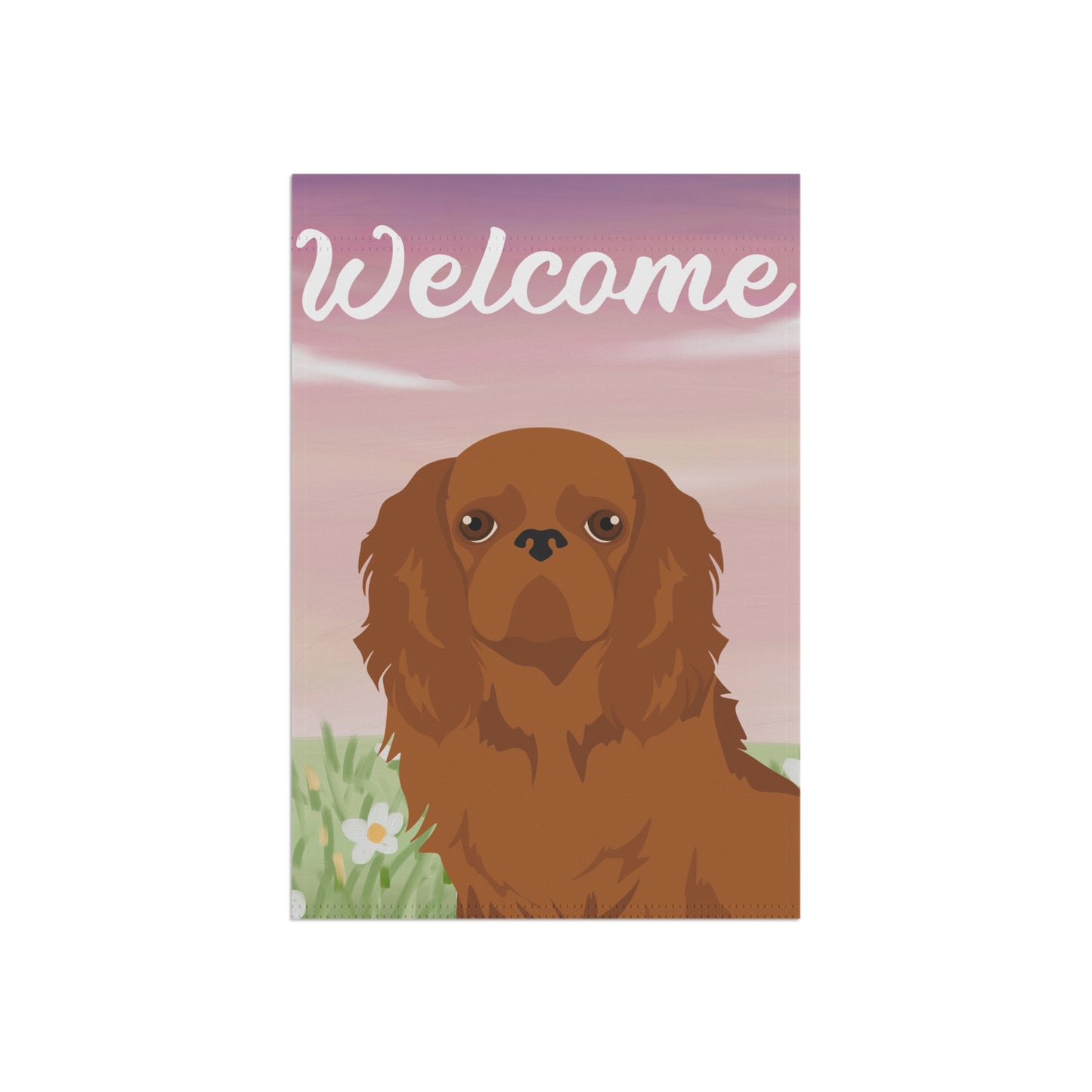 English Toy Dog Welcome Garden Flag