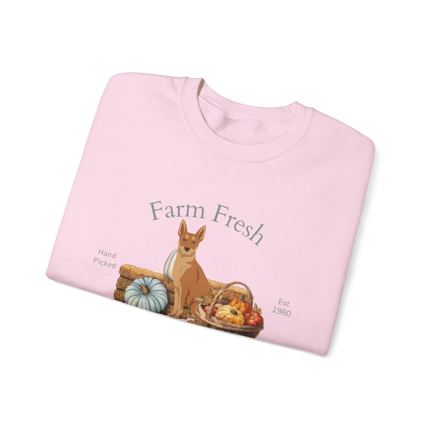 Carolina Dog Dog Fall Farm Fresh Unisex Heavy Blend Crewneck Sweatshirt