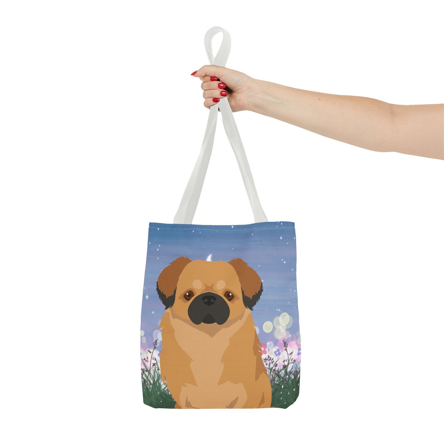 Tibetan Spaniel Dog Tote Bag 13x13