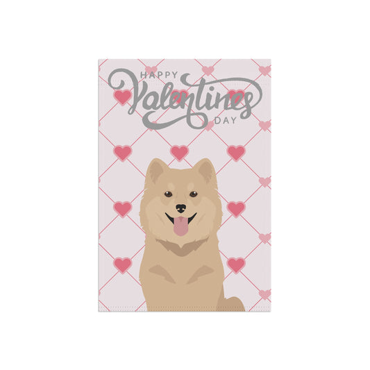 Finnish Lapphund Dog Valentines Day Garden Flag