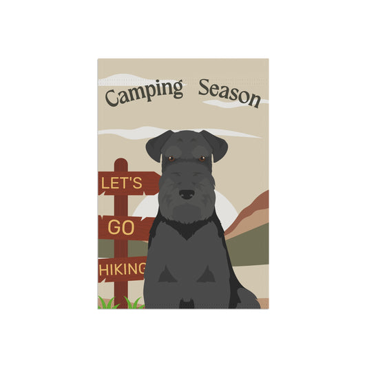 Schnauzer Dog Camping Garden Flag