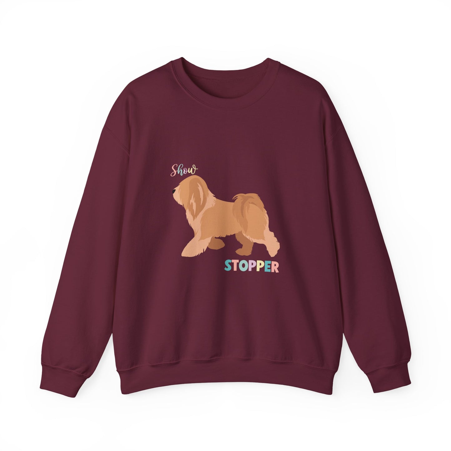 Tibetan Terrier Dog Unisex Heavy Blend Crewneck Sweatshirt