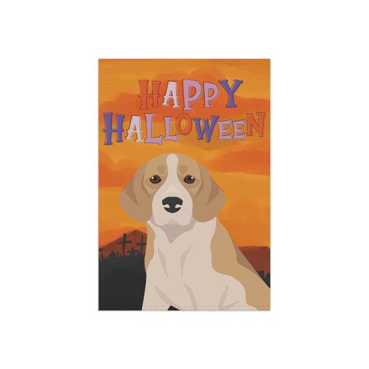 Beagle Dog Halloween Garden Flag