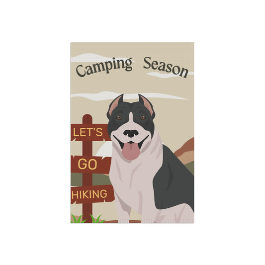 Pit Bull Dog Camping Garden Flag