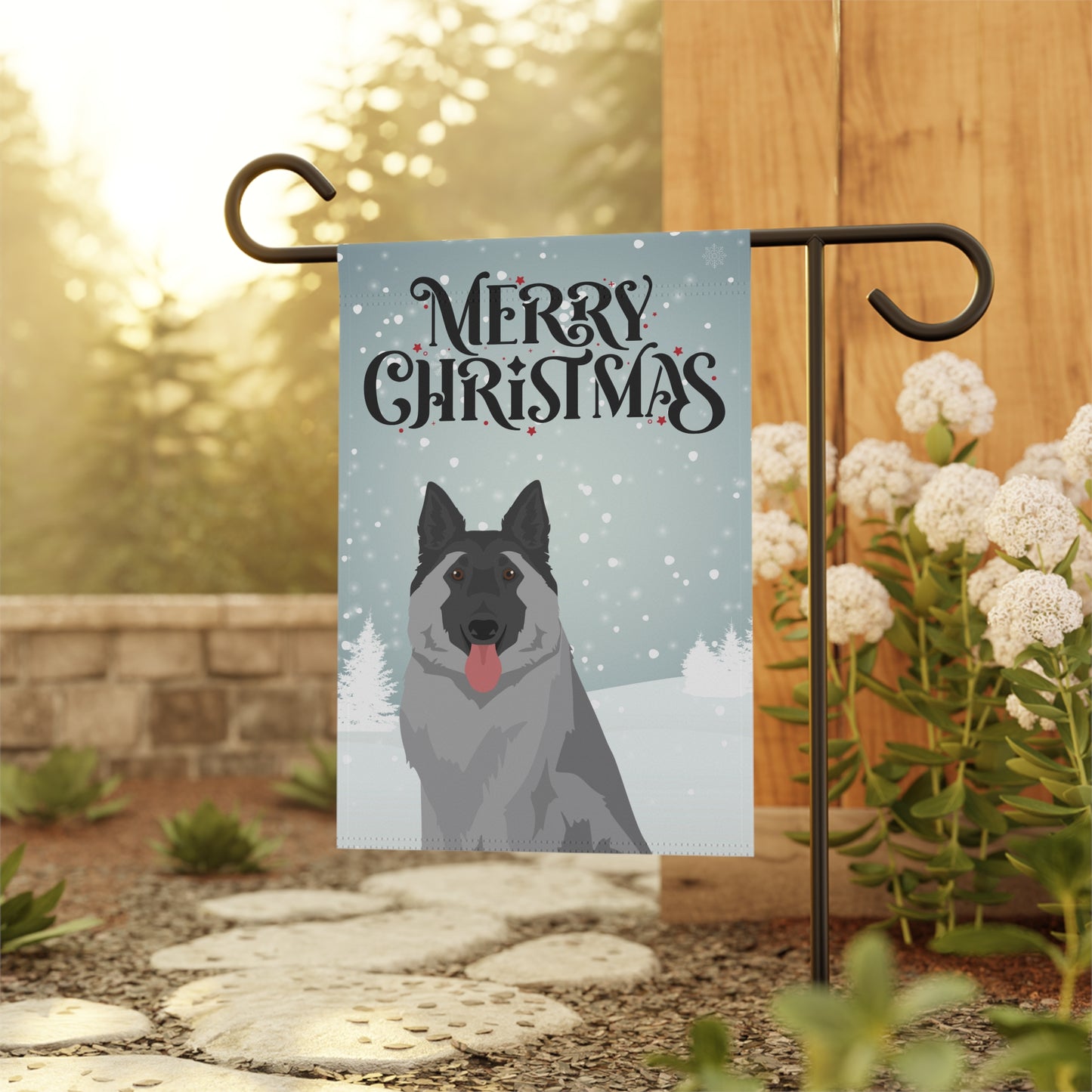 Tervuren Dog Garden Flag